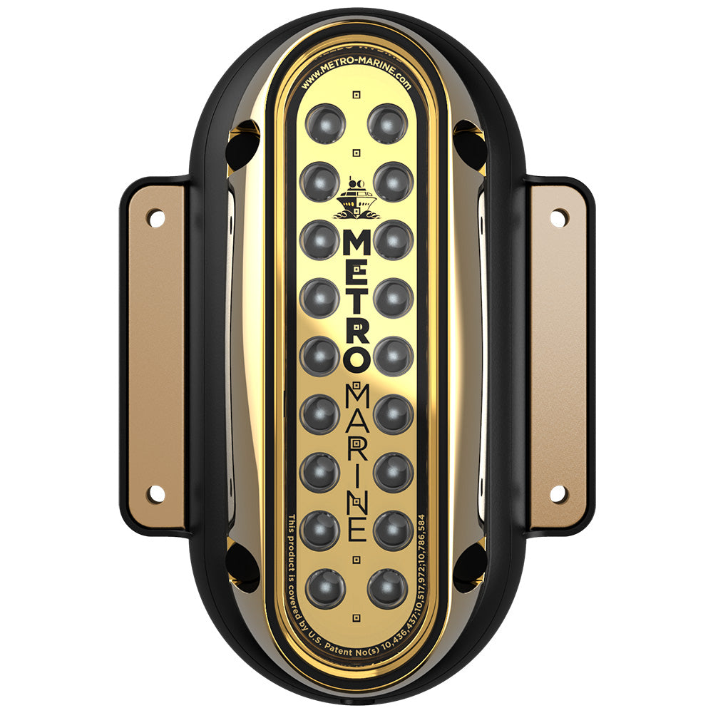 Metro Marine High-Output Vertical Surface Mount Light w/Intelligent Monochromatic LEDs - Green, 90 Beam [F-SME1-V-G3-90]