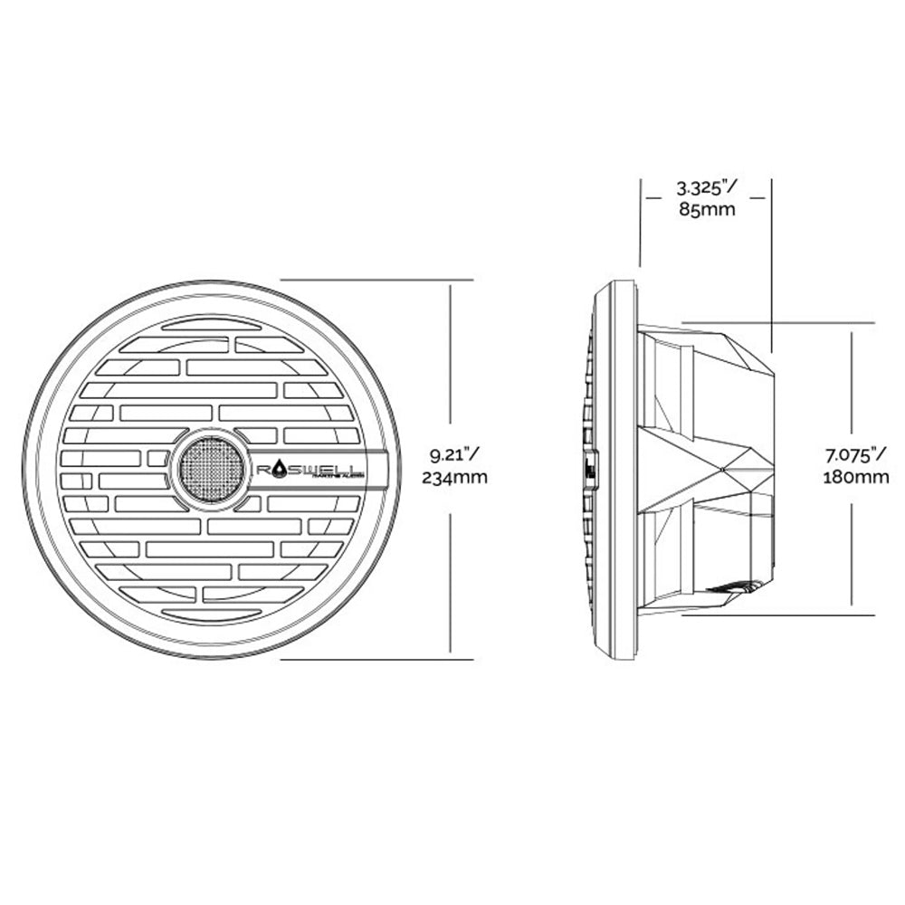 Roswell R1 8 Marine Speakers - White - 100W RMS  200W Peak Power [C920-1610]