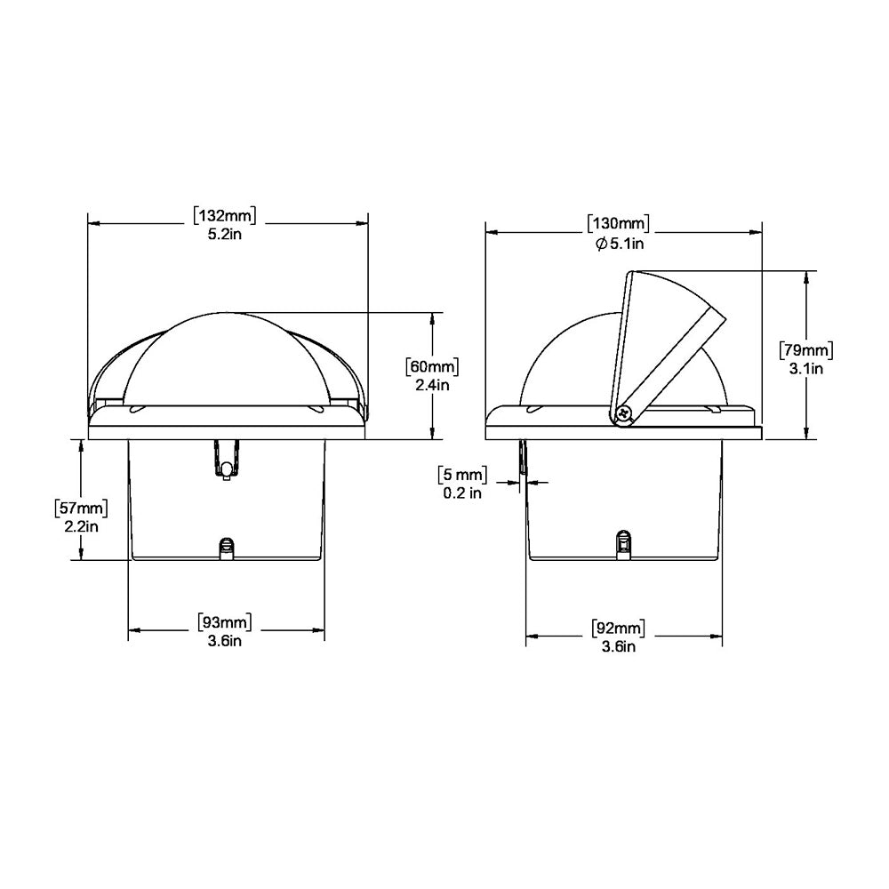 Ritchie HF-742 Helmsman Compass - Flush Mount - Black [HF-742]