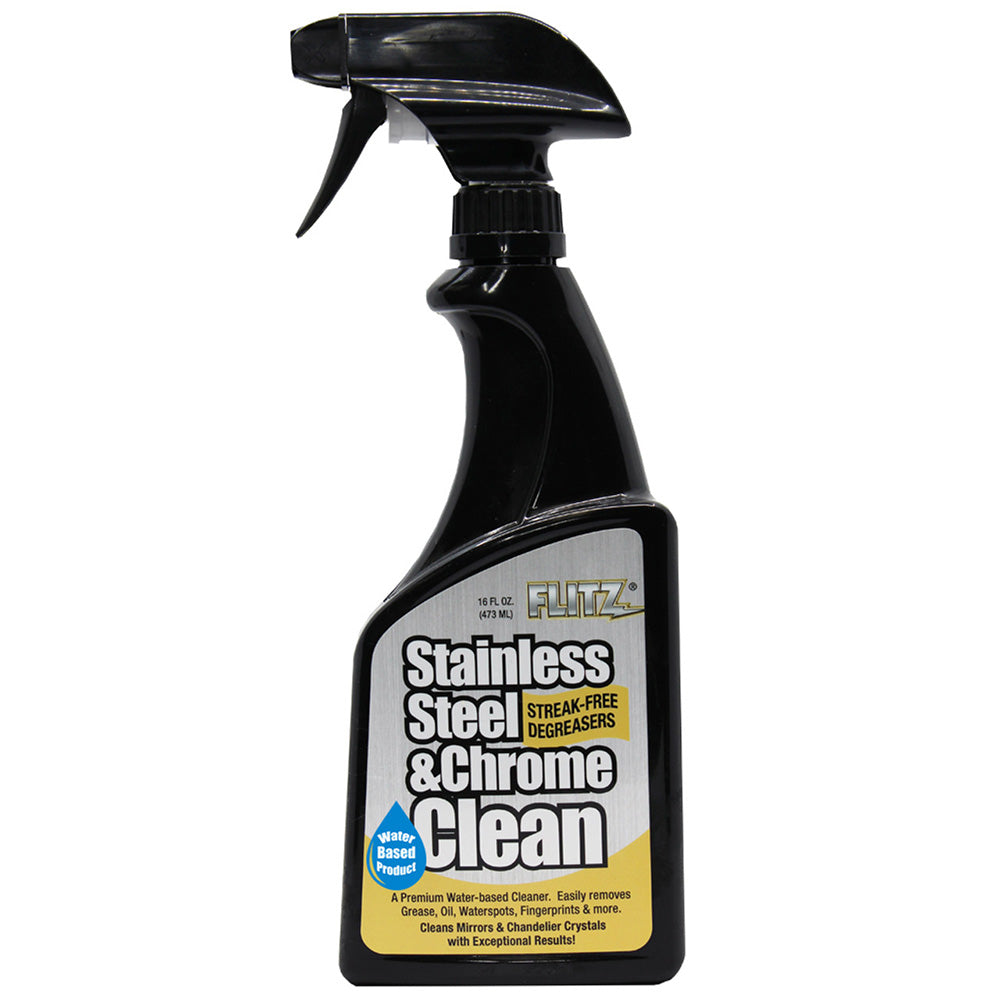 Flitz Stainless Steel  Chrome Cleaner w/Degreaser - 16oz [SP01506]