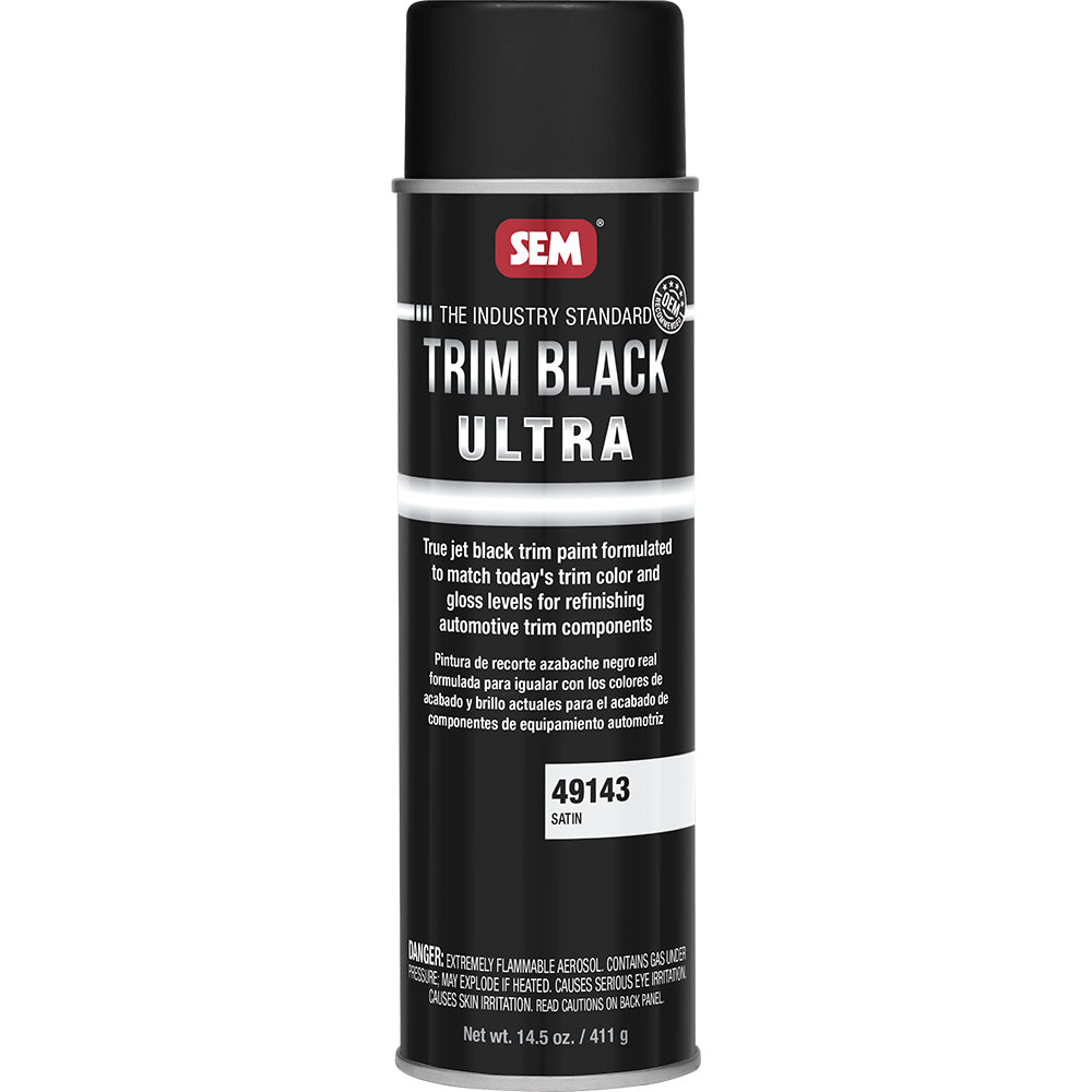 SEM Trim Black Ultra - 20oz Aerosol Can - Satin Finish [49143]
