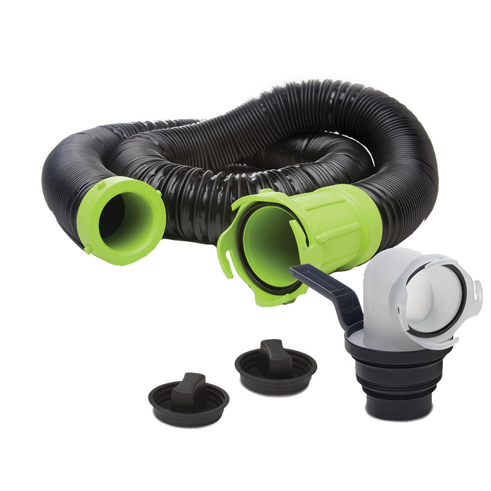 Thetford Titan Premium 15' Sewer Hose Kit w/Universal Bayonet Connection  5-in-1 Sewer Adapter w/Handle [17853]