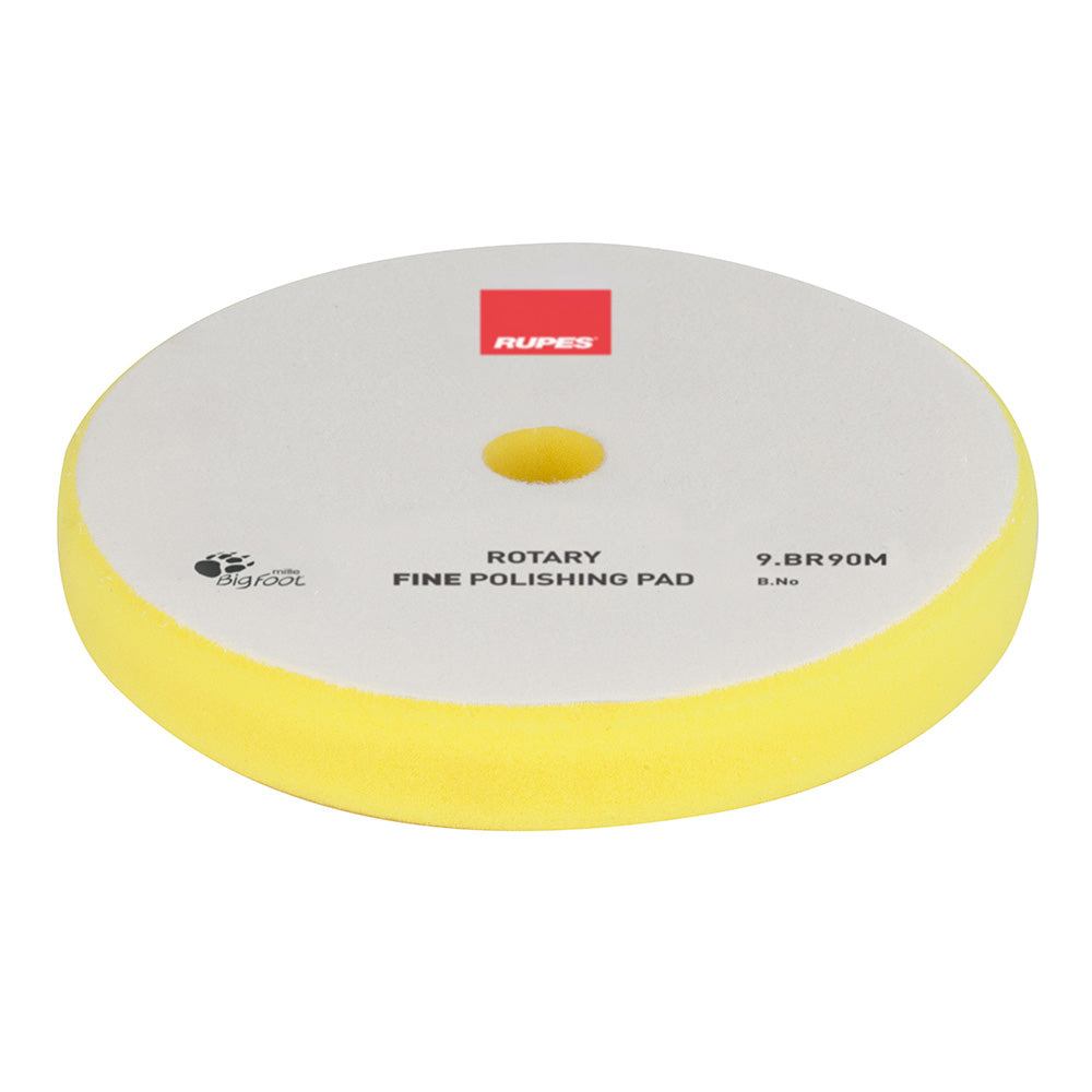 RUPES Rotary Fine Polishing Foam Pad 75/90mm - Yellow [9.BR90M]