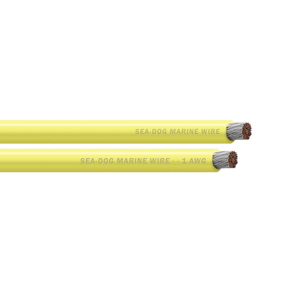 Sea-Dog 1 AWG Yellow Battery Cable - 100' [8001032]