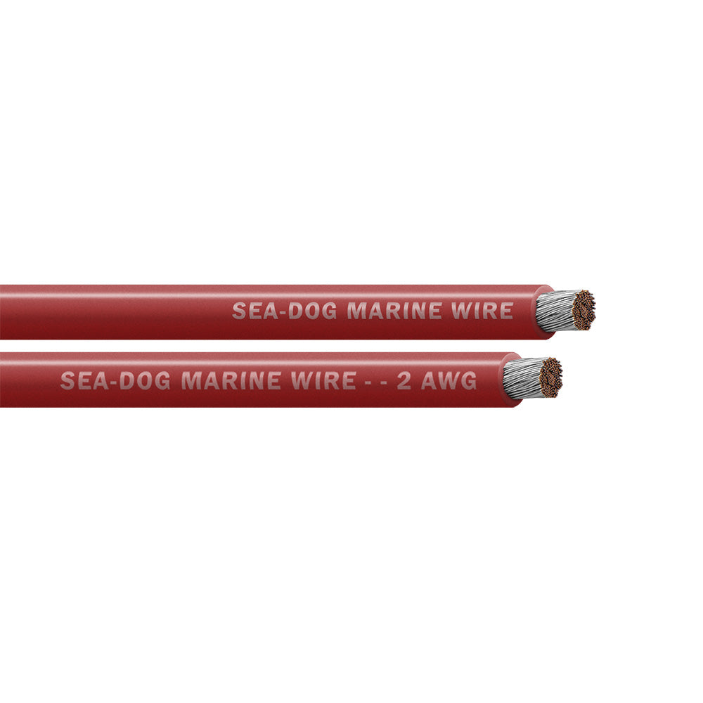 Sea-Dog 2 AWG Red Battery Cable - 100' [8002022]