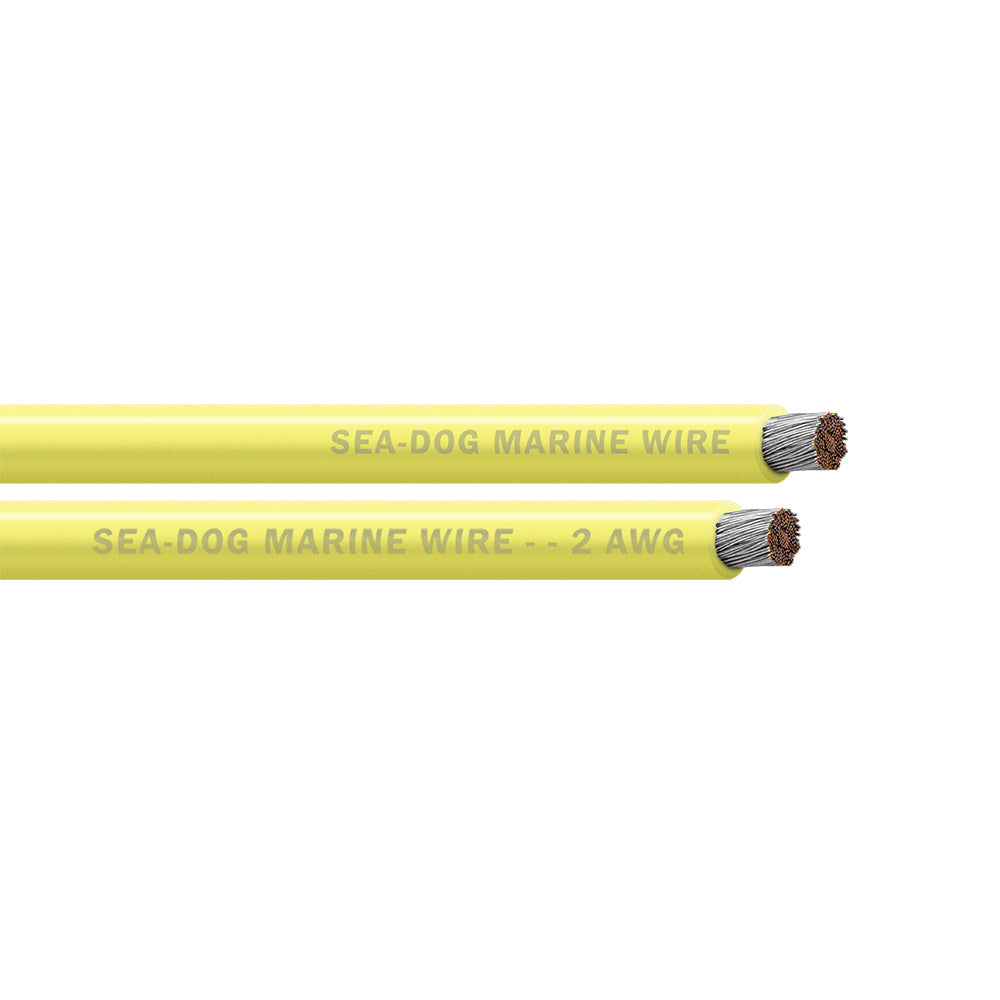 Sea-Dog 2 AWG Yellow Battery Cable - 100' [8002032]