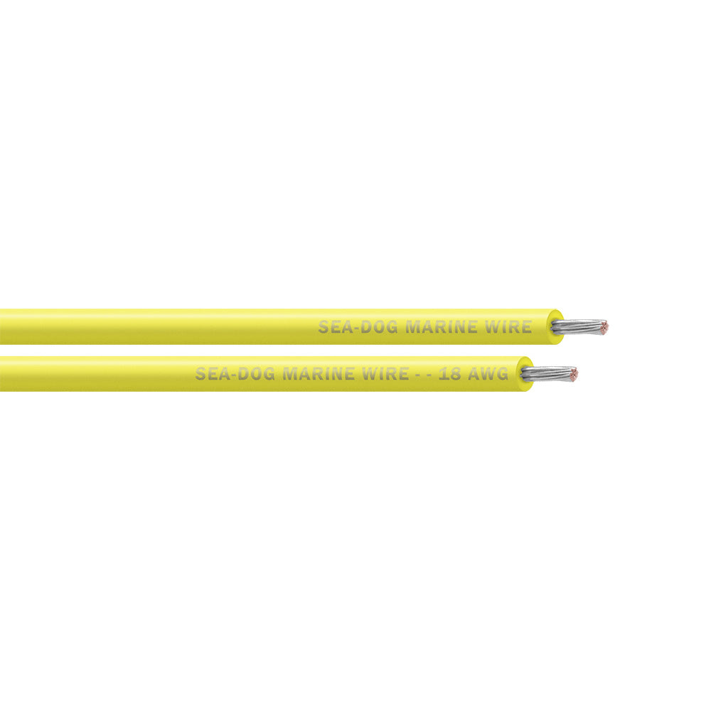 Sea-Dog 18 AWG Yellow Primary Wire - 500' [8018037]