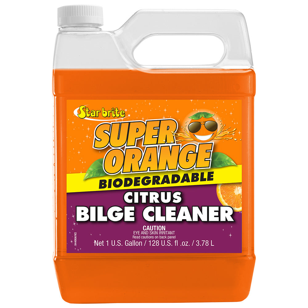 Star brite Super Orange Citrus Bilge Cleaner - Emulsifies Oil, Fuel - 1 Gallon [94400]