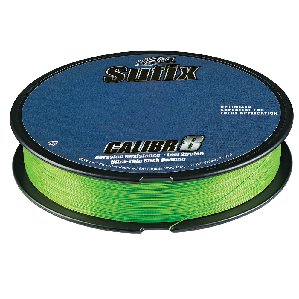 Sufix Calibr8 Braid 150yds 10lb - Neon Lime [694-010L]