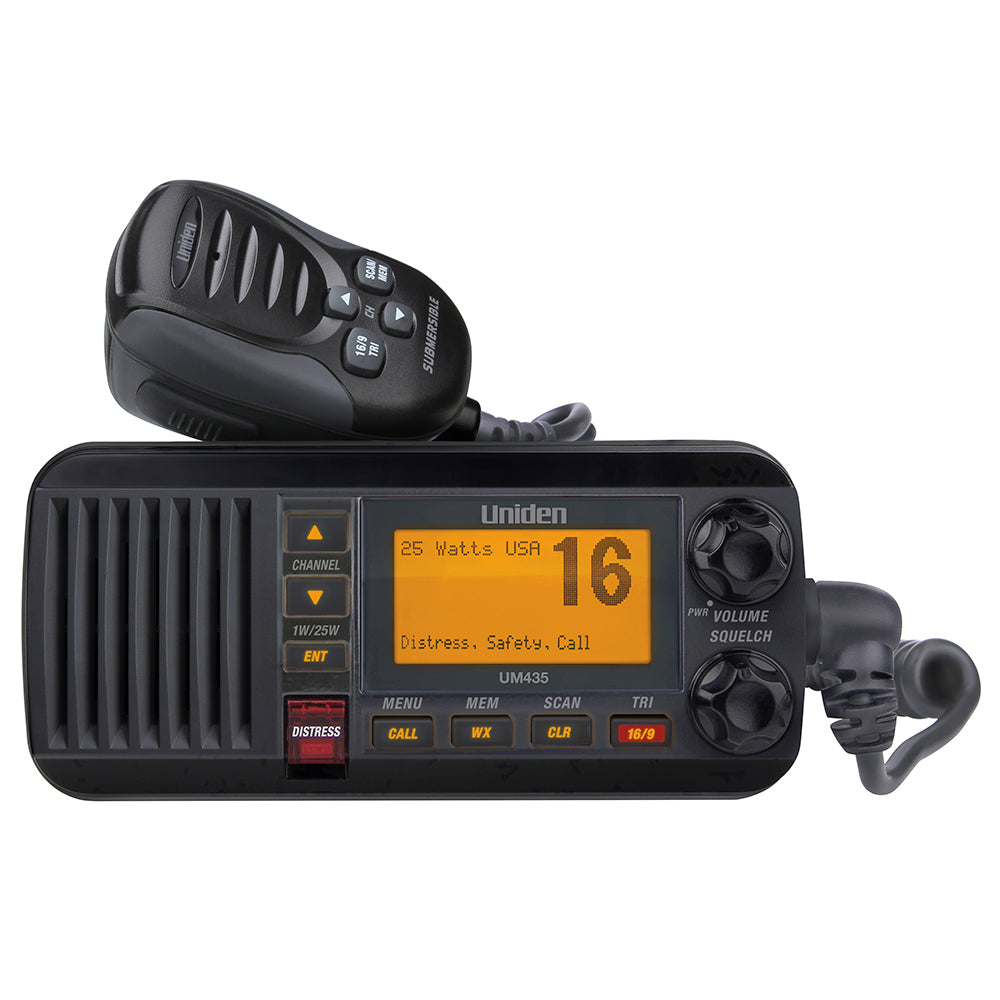 Uniden UM435 Fixed Mount VHF Radio - Black [UM435BK]