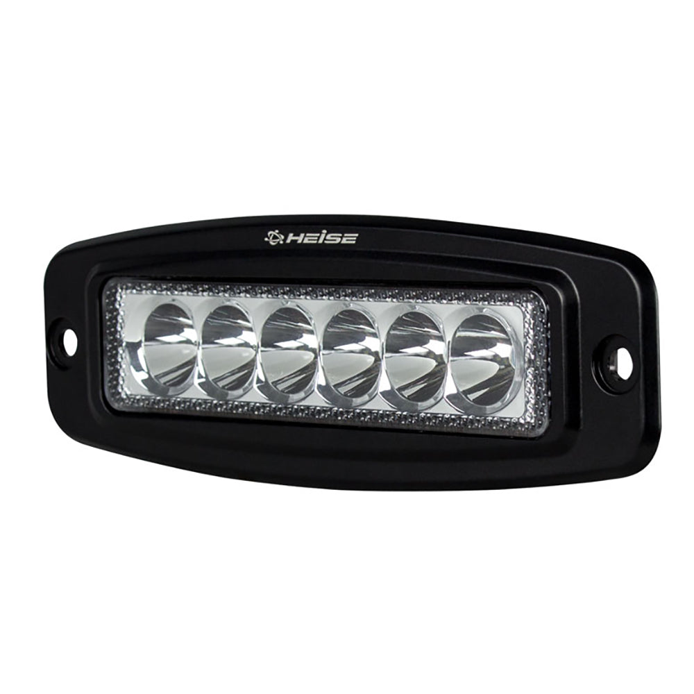 HEISE 6 LED Single Row Driving Light - Flush Mount [HE-FMDL1]