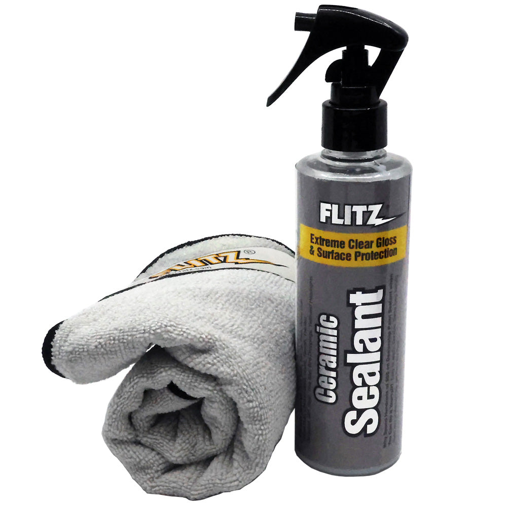 Flitz Ceramic Sealant Spray Bottle w/Microfiber Polishing Cloth - 236ml/8oz [CS 02908]