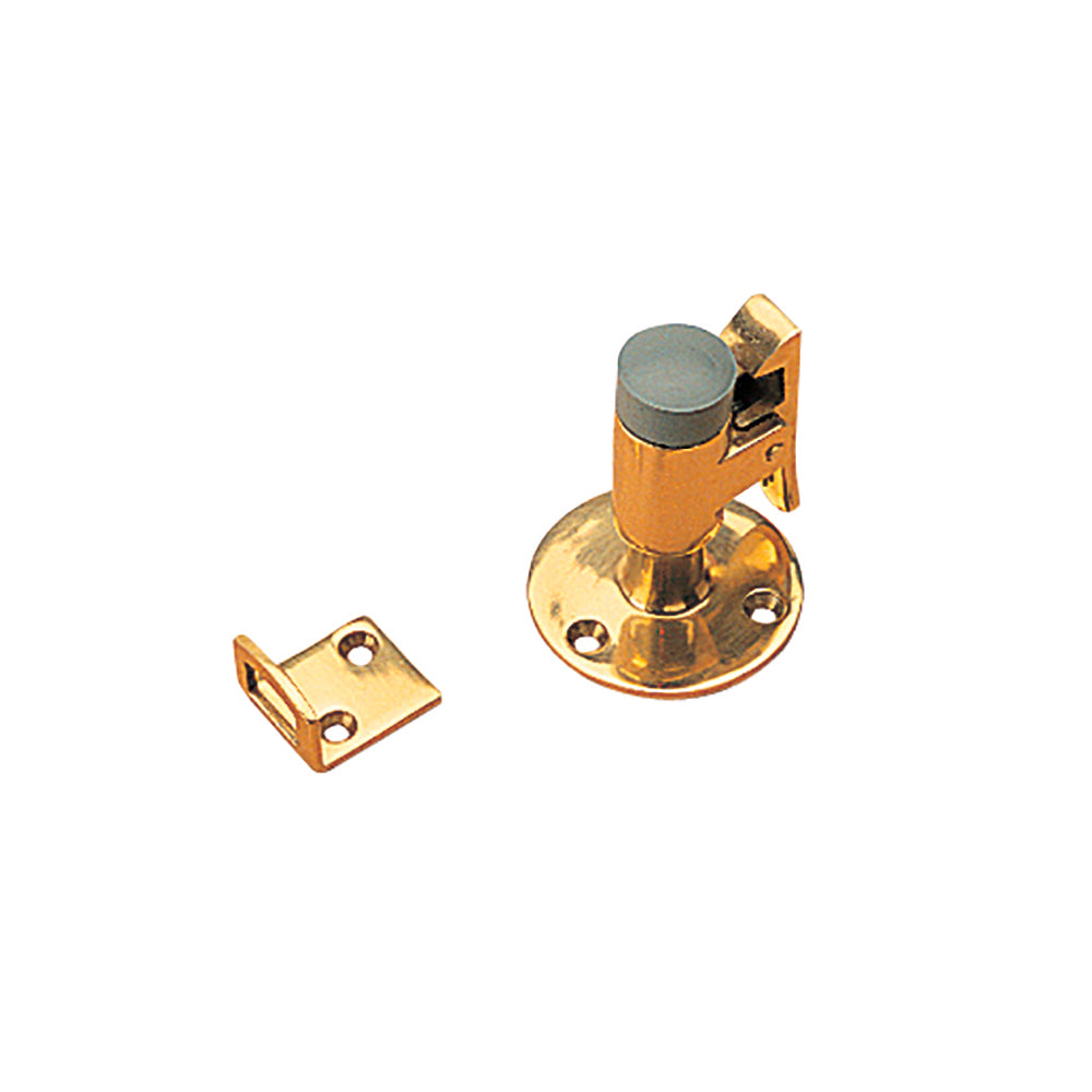 Sea-Dog Door Stop  Catch - Brass - 2" [222712-1]