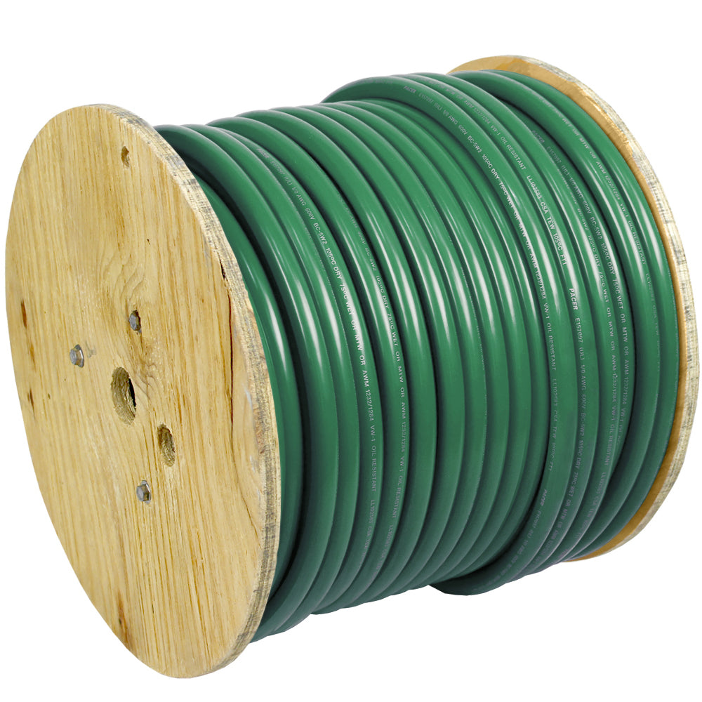 Pacer Green 6 AWG Battery Cable - 250 [WUL6GN-250]