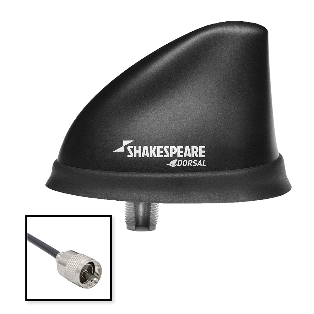 Shakespeare Dorsal Antenna Black Low Profile 26 RGB Cable w/PL-259 [5912-DS-VHF]