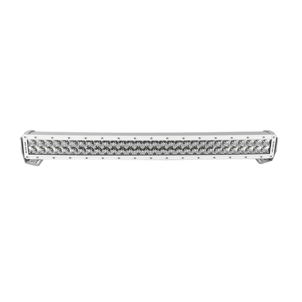 Black Oak 30" Marine Curved Double Row LED Light Bar - Spot Optics - White Housing - Pro Series 3.0 [30SCM-D5OS]